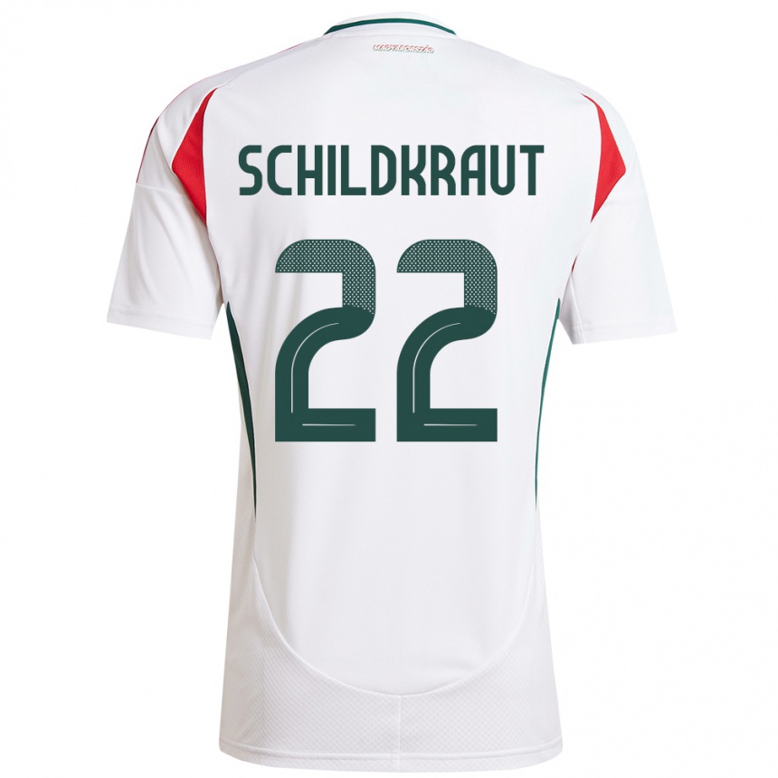 Kids Football Hungary Fruzsina Schildkraut #22 White Away Jersey 24-26 T-Shirt Canada