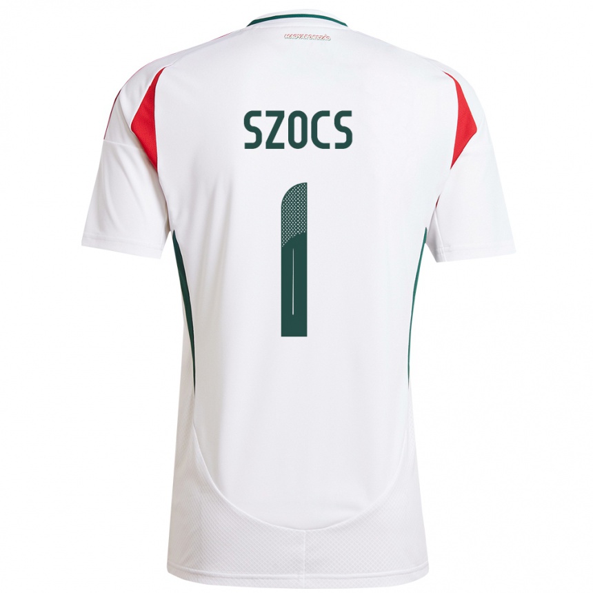 Kids Football Hungary Réka Szőcs #1 White Away Jersey 24-26 T-Shirt Canada