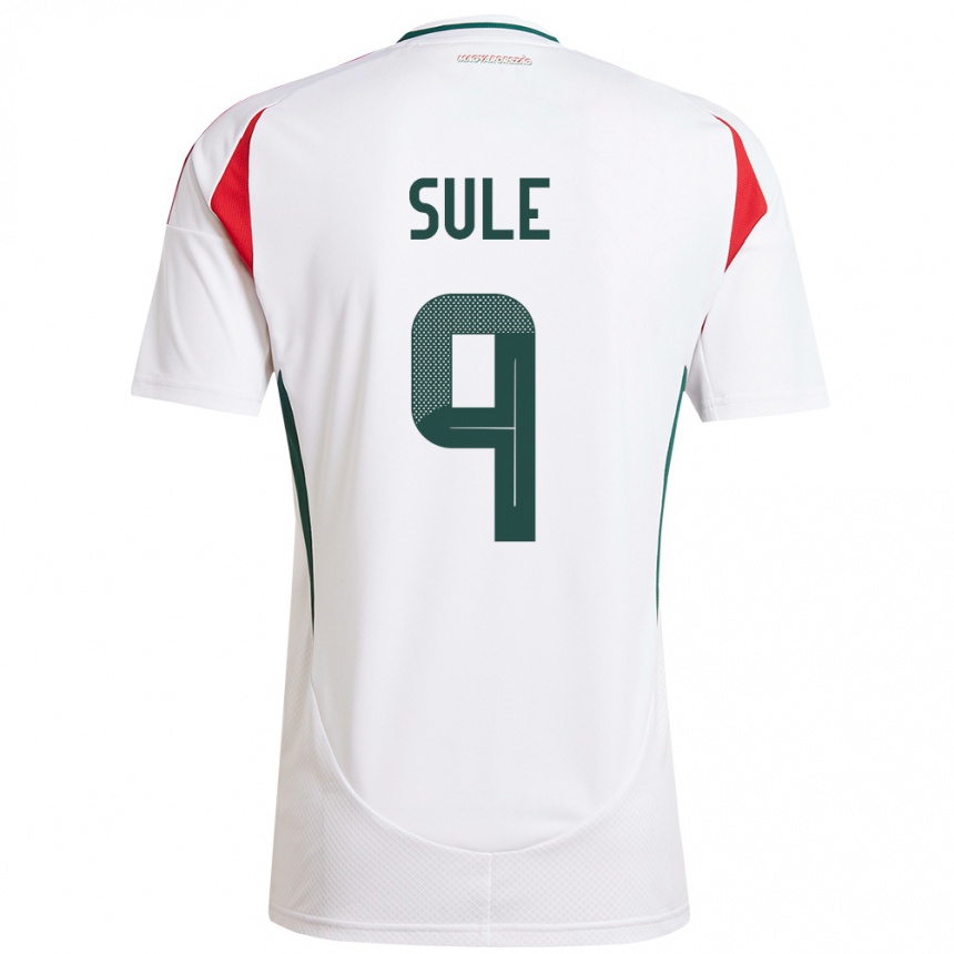 Kids Football Hungary Dóra Süle #9 White Away Jersey 24-26 T-Shirt Canada