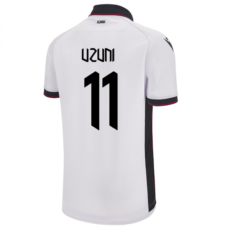 Kids Football Albania Myrto Uzuni #11 White Away Jersey 24-26 T-Shirt Canada