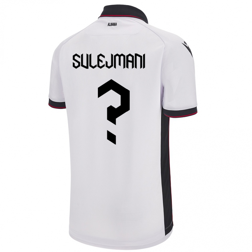 Kids Football Albania Muhadin Sulejmani #0 White Away Jersey 24-26 T-Shirt Canada