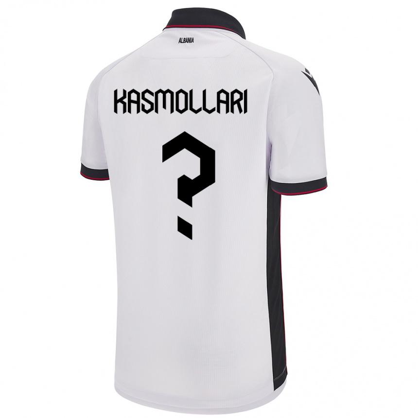 Kids Football Albania Oresti Kasmollari #0 White Away Jersey 24-26 T-Shirt Canada