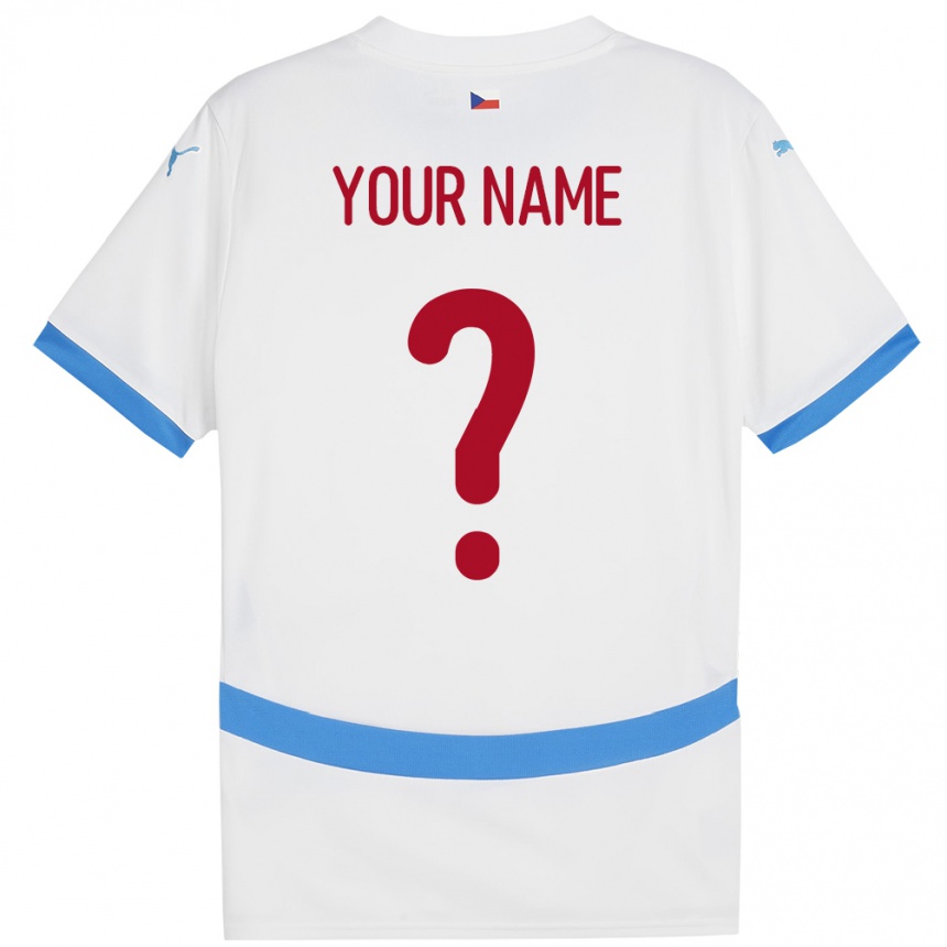 Kids Football Czech Republic Your Name #0 White Away Jersey 24-26 T-Shirt Canada