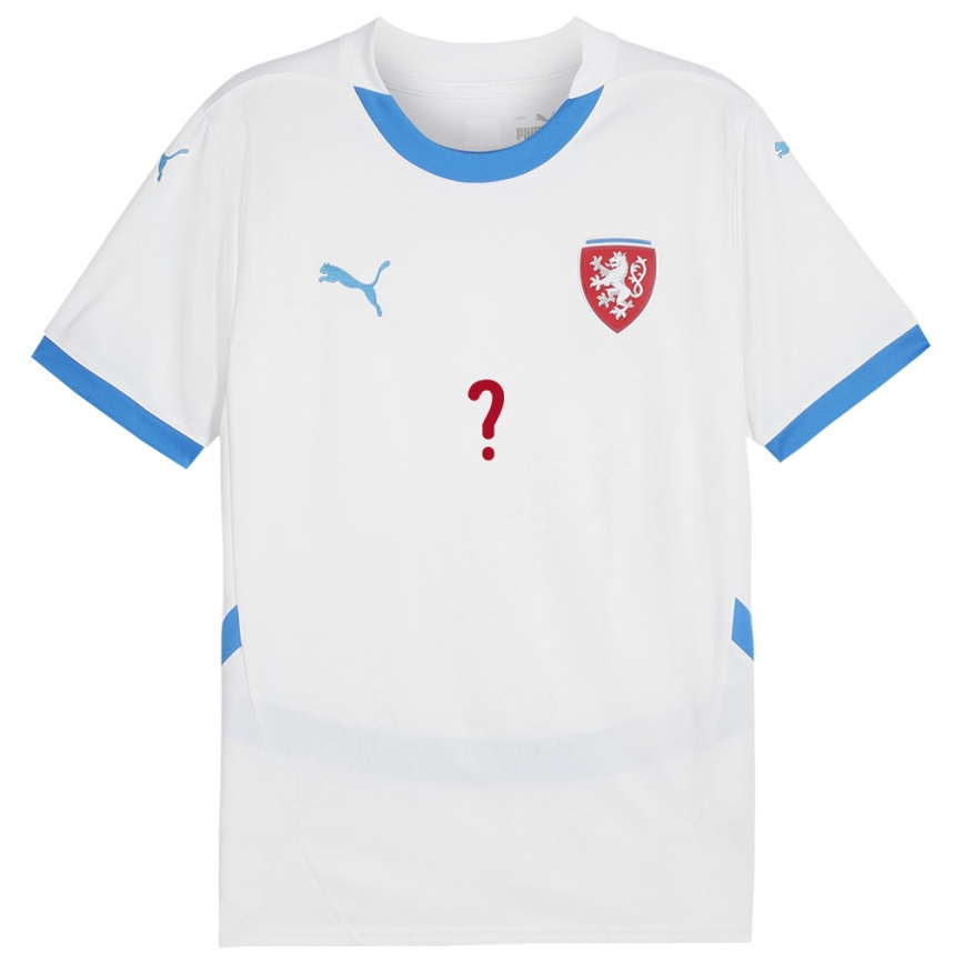 Kids Football Czech Republic Your Name #0 White Away Jersey 24-26 T-Shirt Canada