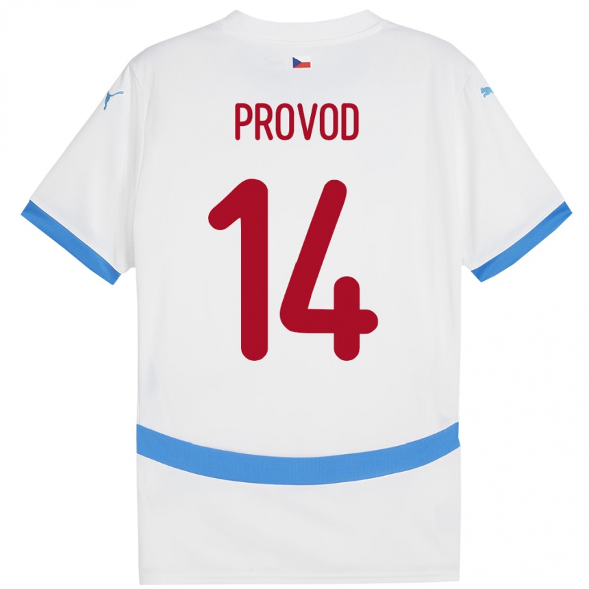 Kids Football Czech Republic Lukas Provod #14 White Away Jersey 24-26 T-Shirt Canada