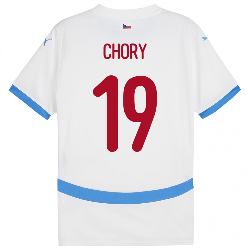 Kids Football Czech Republic Tomas Chory #19 White Away Jersey 24-26 T-Shirt Canada