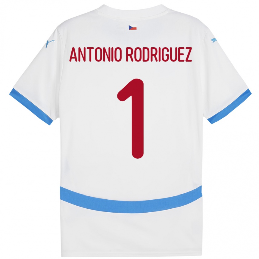 Kids Football Czech Republic Pedro Antonio Rodriguez #1 White Away Jersey 24-26 T-Shirt Canada