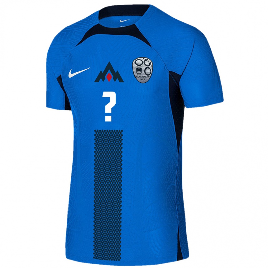 Kids Football Slovenia Your Name #0 Blue Away Jersey 24-26 T-Shirt Canada