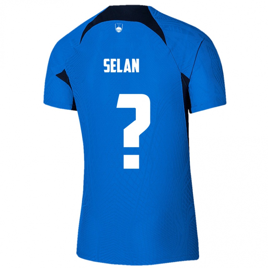 Kids Football Slovenia Beno Selan #0 Blue Away Jersey 24-26 T-Shirt Canada