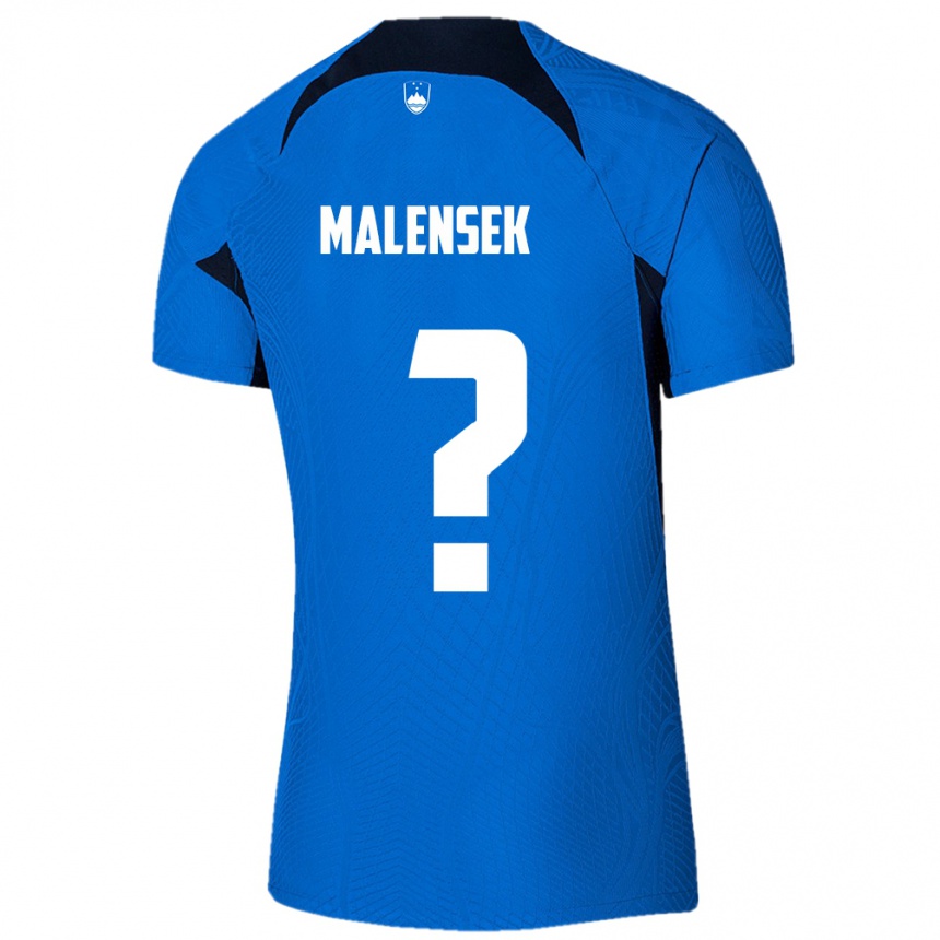 Kids Football Slovenia Matej Malensek #0 Blue Away Jersey 24-26 T-Shirt Canada