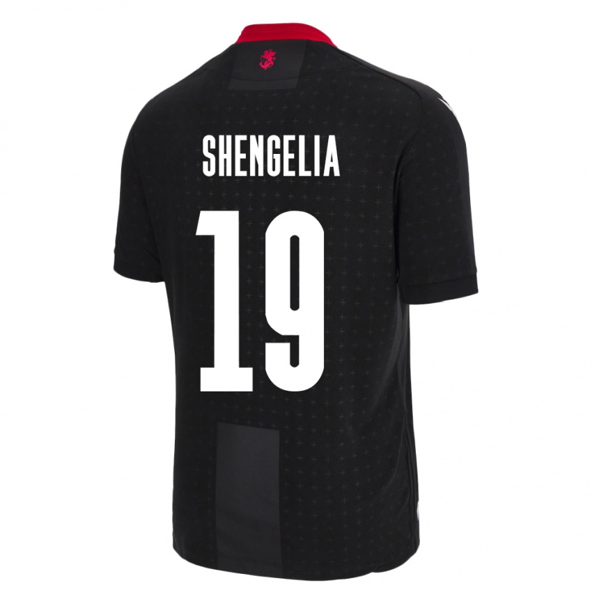 Kids Football Georgia Levan Shengelia #19 Black Away Jersey 24-26 T-Shirt Canada