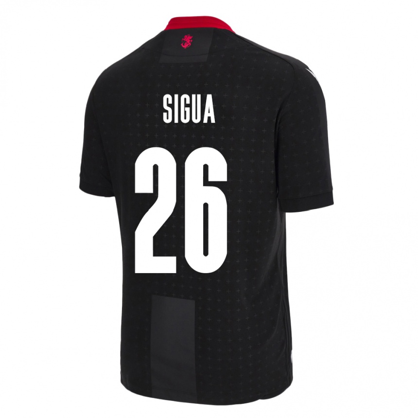 Kids Football Georgia Gabriel Sigua #26 Black Away Jersey 24-26 T-Shirt Canada