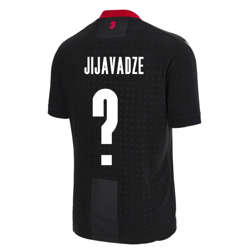 Kids Football Georgia Erekle Jijavadze #0 Black Away Jersey 24-26 T-Shirt Canada