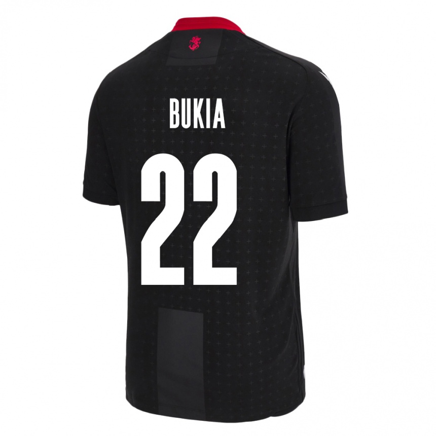 Kids Football Georgia Davit Bukia #22 Black Away Jersey 24-26 T-Shirt Canada