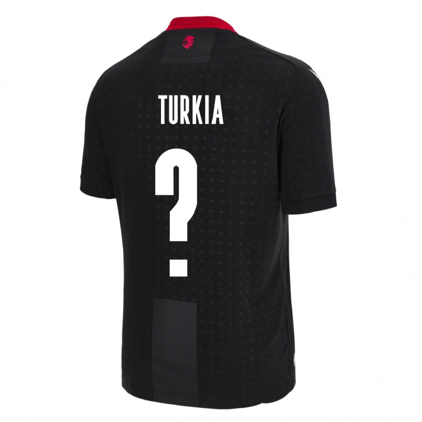 Kids Football Georgia Aleksandre Turkia #0 Black Away Jersey 24-26 T-Shirt Canada