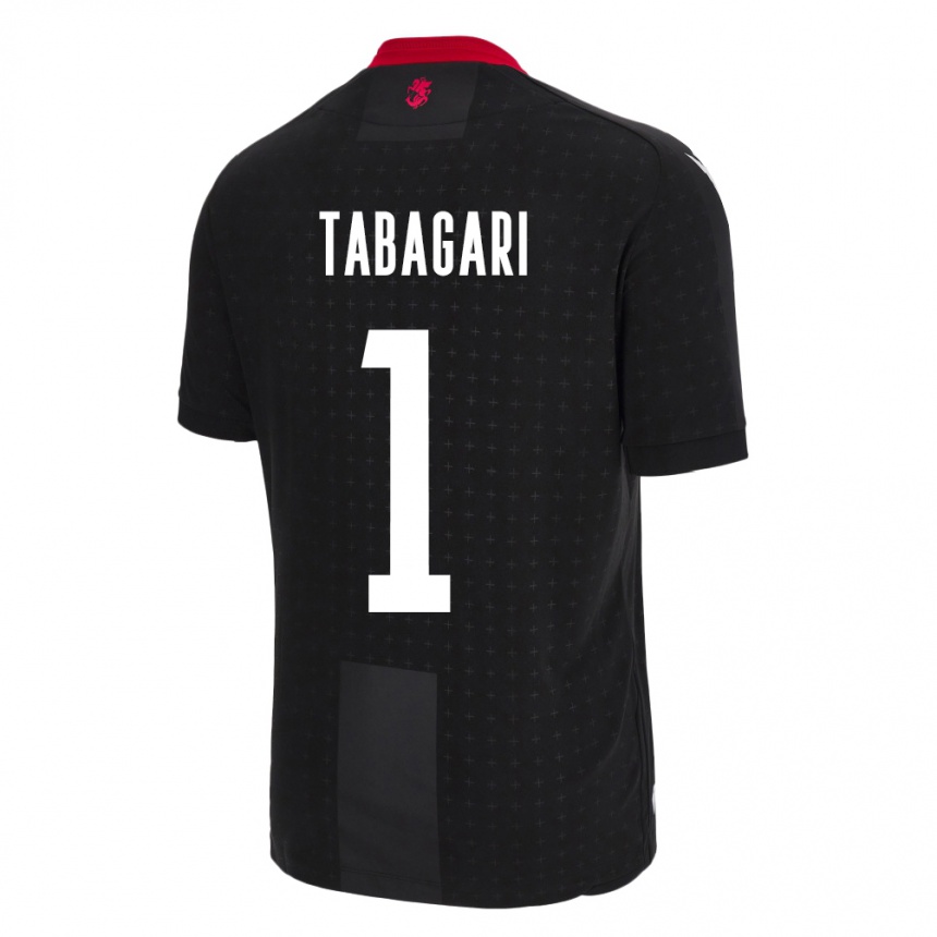 Kids Football Georgia Eka Tabagari #1 Black Away Jersey 24-26 T-Shirt Canada