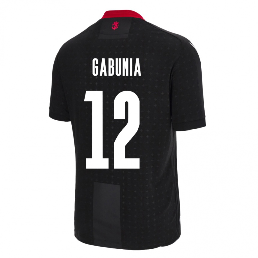 Kids Football Georgia Tatia Gabunia #12 Black Away Jersey 24-26 T-Shirt Canada