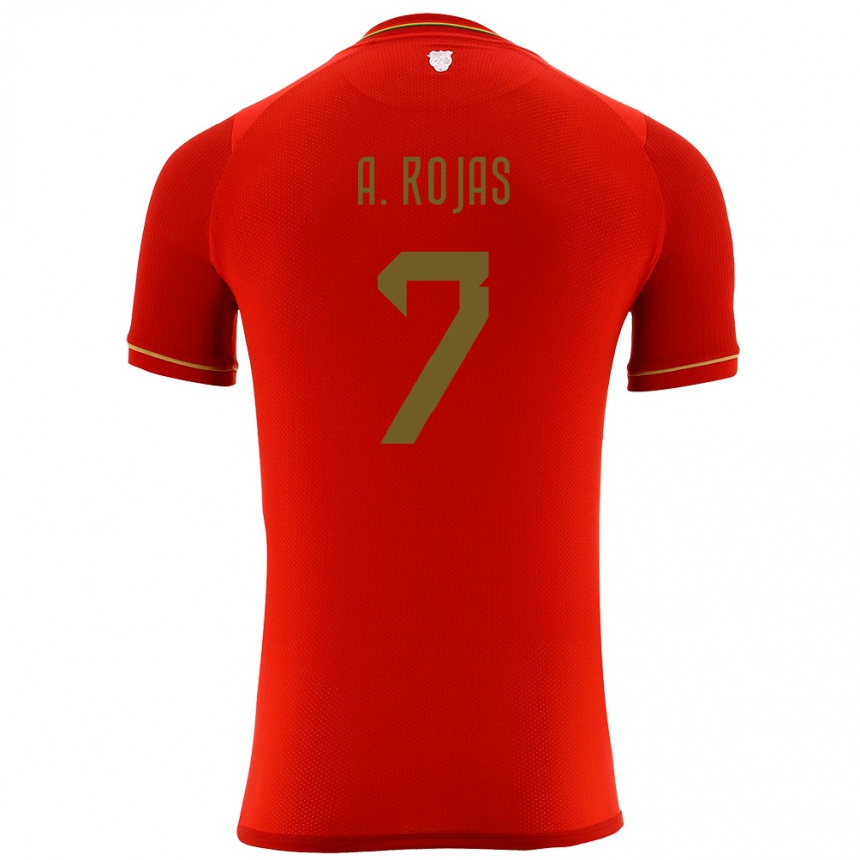 Kids Football Bolivia Ana Paula Rojas #7 Red Away Jersey 24-26 T-Shirt Canada