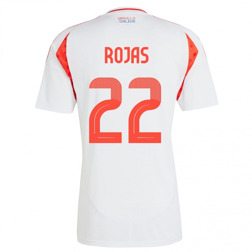 Kids Football Chile Jeyson Rojas #22 White Away Jersey 24-26 T-Shirt Canada