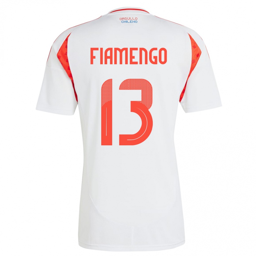 Kids Football Chile Darko Fiamengo #13 White Away Jersey 24-26 T-Shirt Canada