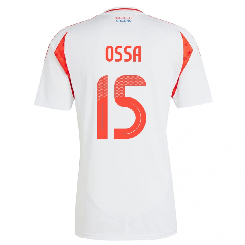 Kids Football Chile Diego Ossa #15 White Away Jersey 24-26 T-Shirt Canada