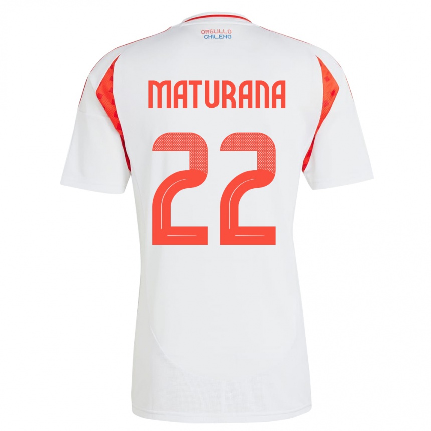 Kids Football Chile Martín Maturana #22 White Away Jersey 24-26 T-Shirt Canada