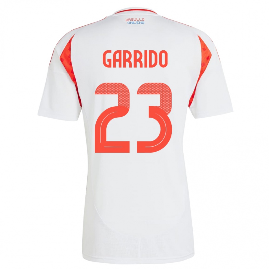 Kids Football Chile Pedro Garrido #23 White Away Jersey 24-26 T-Shirt Canada