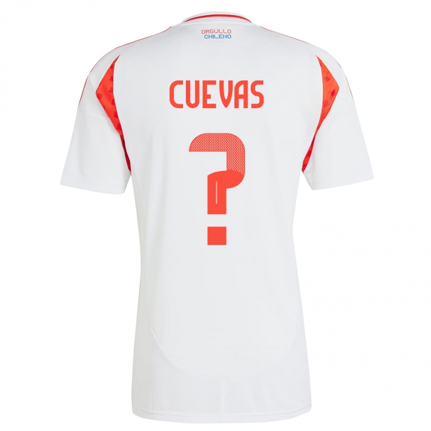 Kids Football Chile Yastin Cuevas #0 White Away Jersey 24-26 T-Shirt Canada