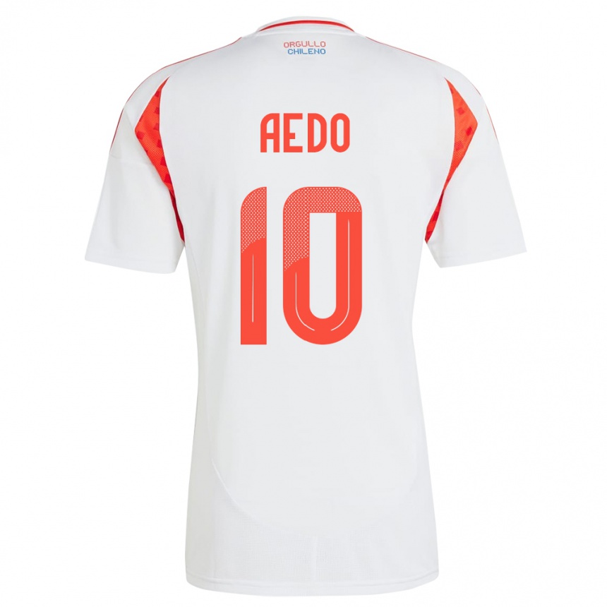 Kids Football Chile Yanara Aedo #10 White Away Jersey 24-26 T-Shirt Canada