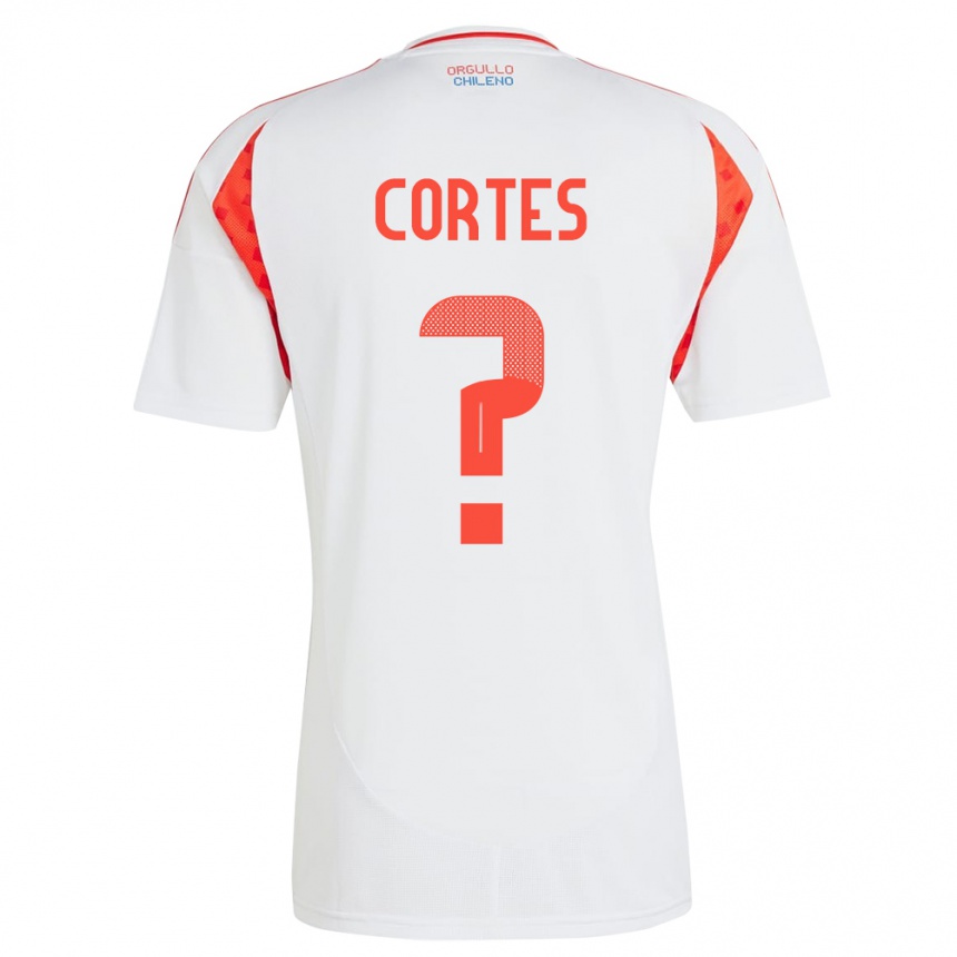 Kids Football Chile Millaray Cortés #0 White Away Jersey 24-26 T-Shirt Canada