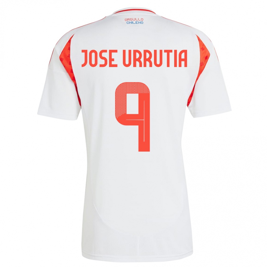 Kids Football Chile María José Urrutia #9 White Away Jersey 24-26 T-Shirt Canada