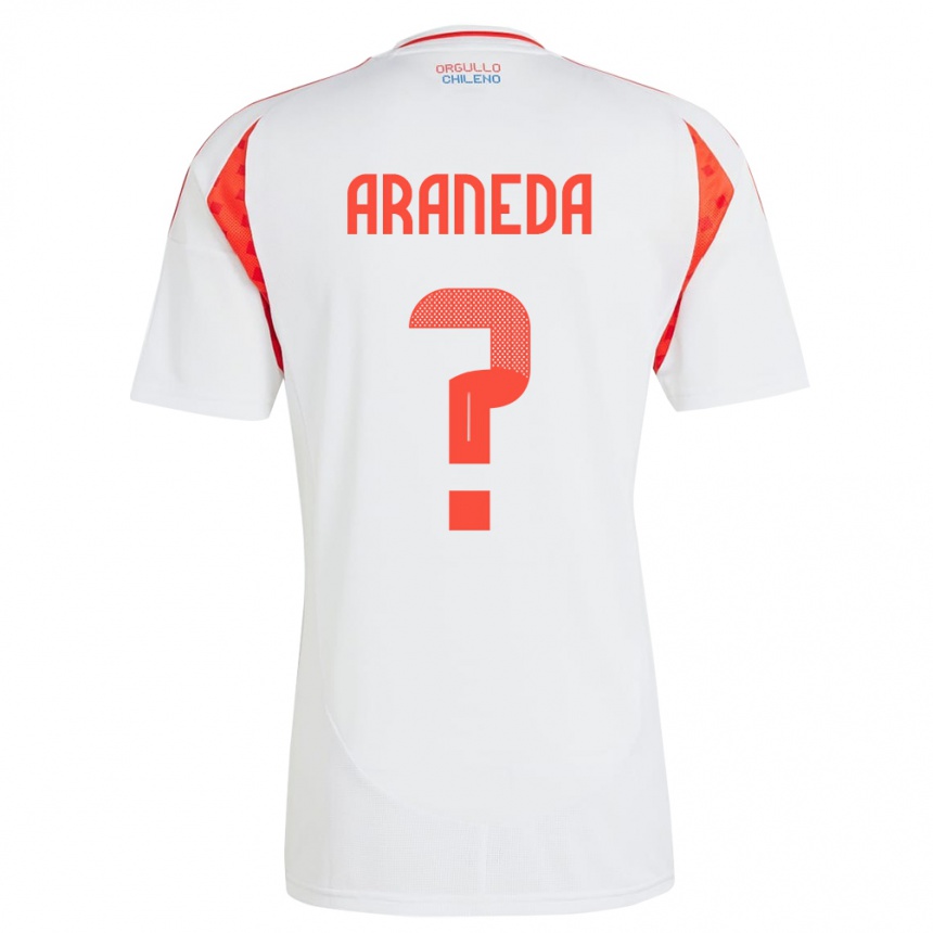 Kids Football Chile Arantxa Araneda #0 White Away Jersey 24-26 T-Shirt Canada