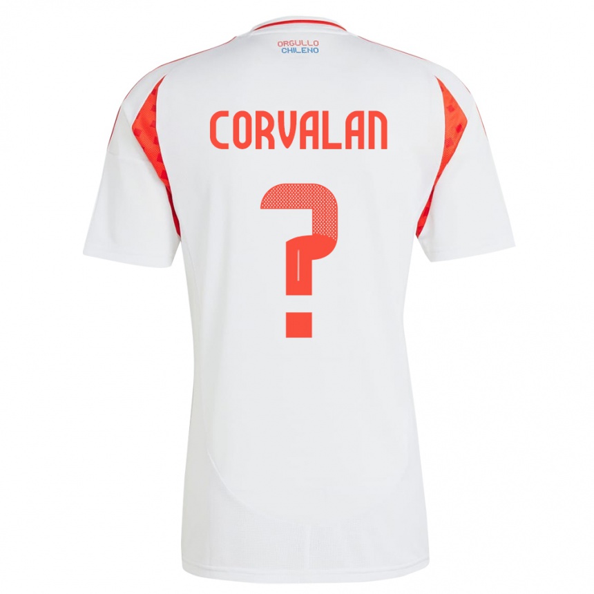 Kids Football Chile Elisa Corvalan #0 White Away Jersey 24-26 T-Shirt Canada