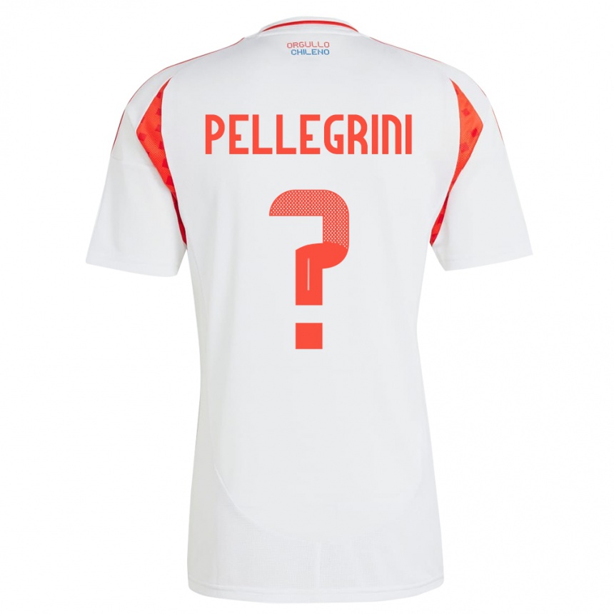 Kids Football Chile Maya Pellegrini #0 White Away Jersey 24-26 T-Shirt Canada