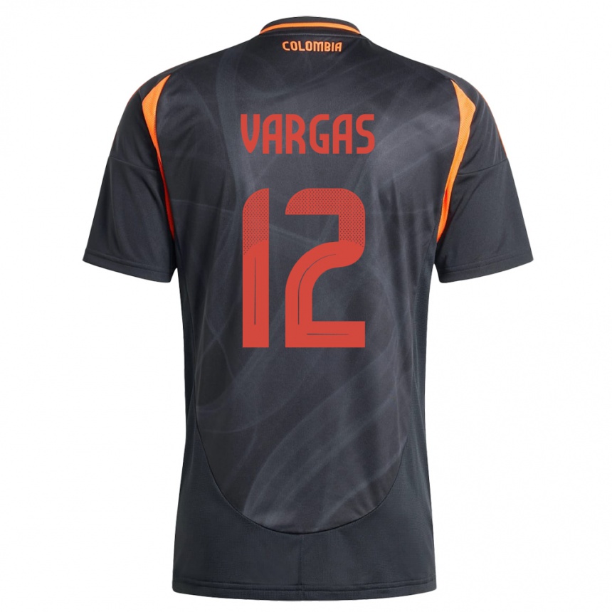 Kids Football Colombia Camilo Vargas #12 Black Away Jersey 24-26 T-Shirt Canada