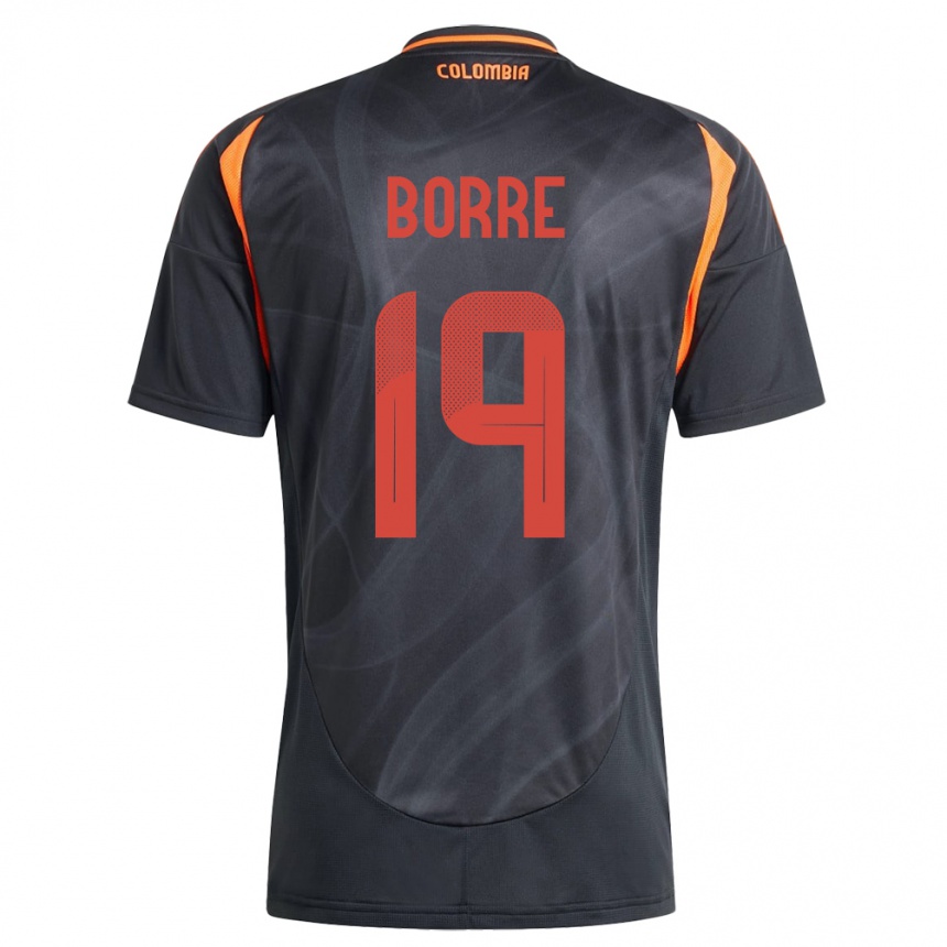 Kids Football Colombia Rafael Borré #19 Black Away Jersey 24-26 T-Shirt Canada