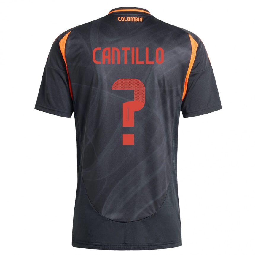 Kids Football Colombia Carlos Cantillo #0 Black Away Jersey 24-26 T-Shirt Canada