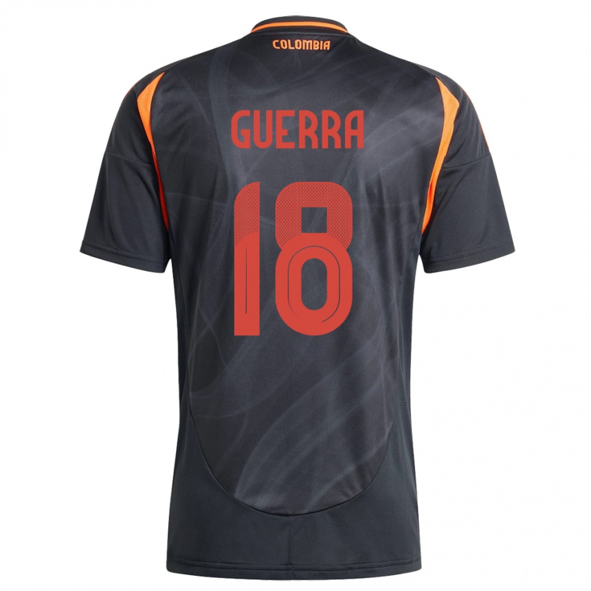 Kids Football Colombia Ingrid Guerra #18 Black Away Jersey 24-26 T-Shirt Canada