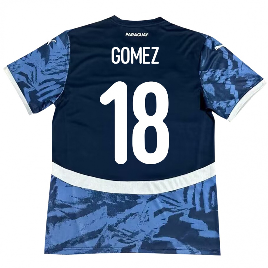 Kids Football Paraguay Diego Gómez #18 Blue Away Jersey 24-26 T-Shirt Canada