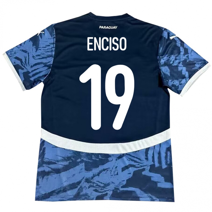 Kids Football Paraguay Julio Enciso #19 Blue Away Jersey 24-26 T-Shirt Canada