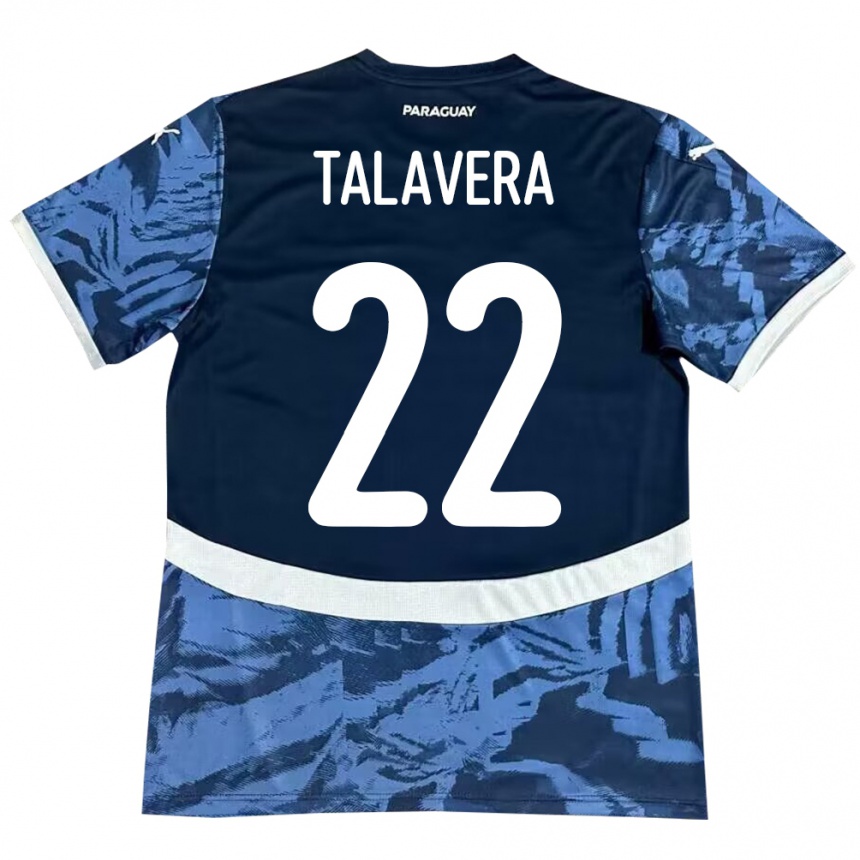 Kids Football Paraguay Javier Talavera #22 Blue Away Jersey 24-26 T-Shirt Canada