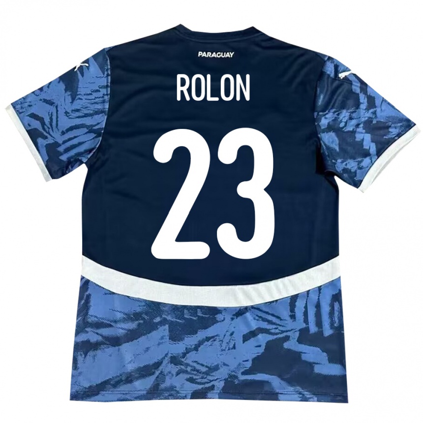 Kids Football Paraguay Luis Rolón #23 Blue Away Jersey 24-26 T-Shirt Canada