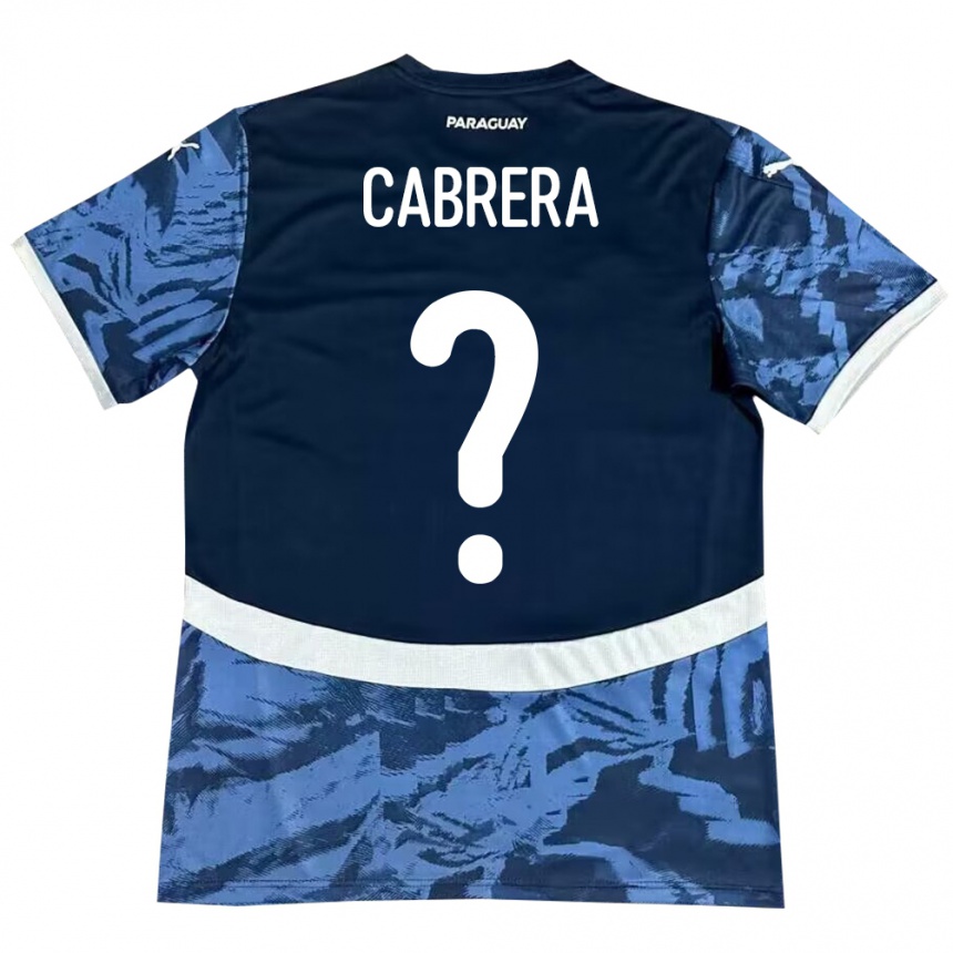 Kids Football Paraguay Ivan Cabrera #0 Blue Away Jersey 24-26 T-Shirt Canada