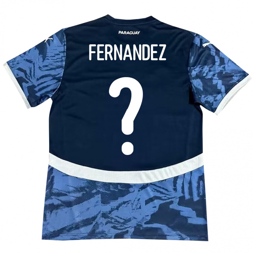 Kids Football Paraguay Diego Fernández #0 Blue Away Jersey 24-26 T-Shirt Canada