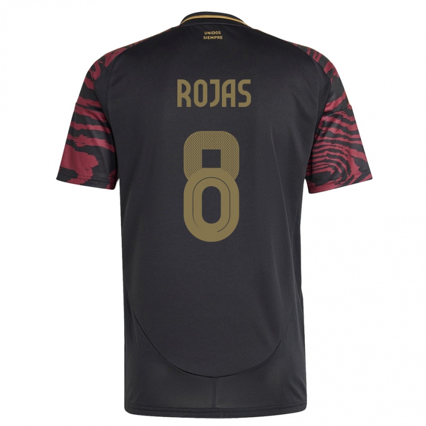 Kids Football Peru Álvaro Rojas #8 Black Away Jersey 24-26 T-Shirt Canada