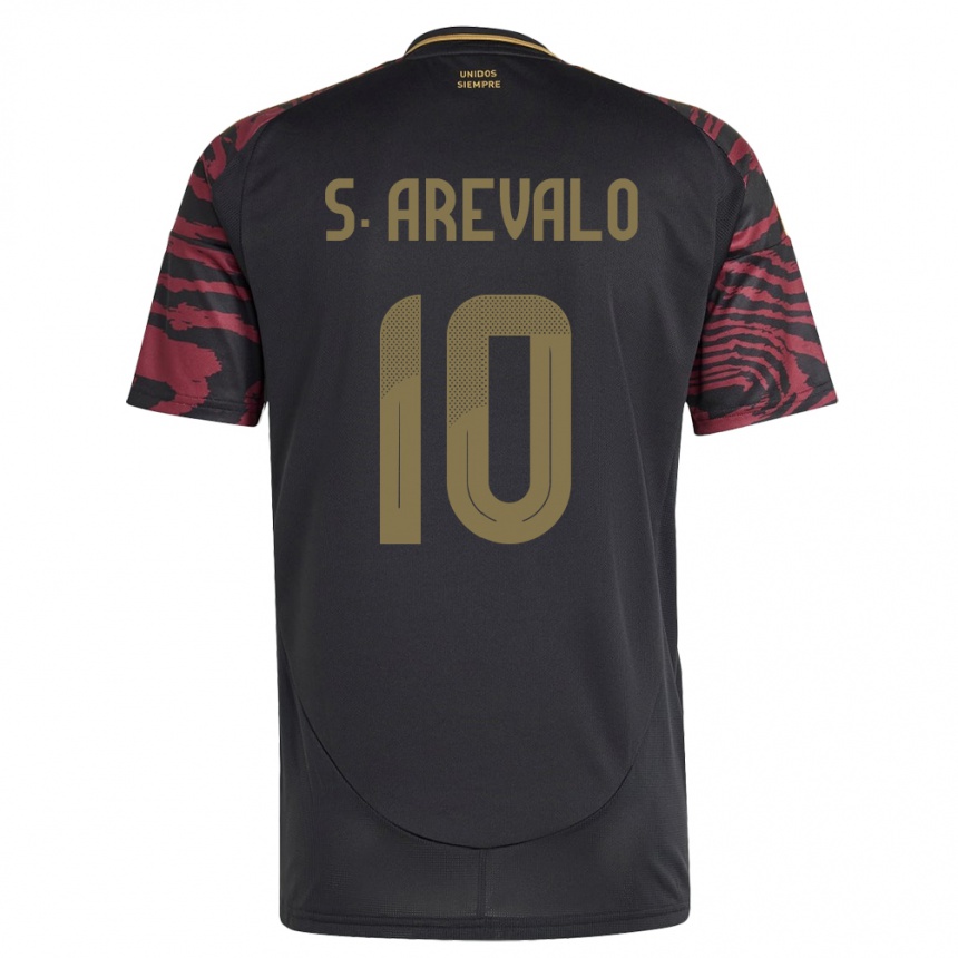 Kids Football Peru Sandra Arévalo #10 Black Away Jersey 24-26 T-Shirt Canada