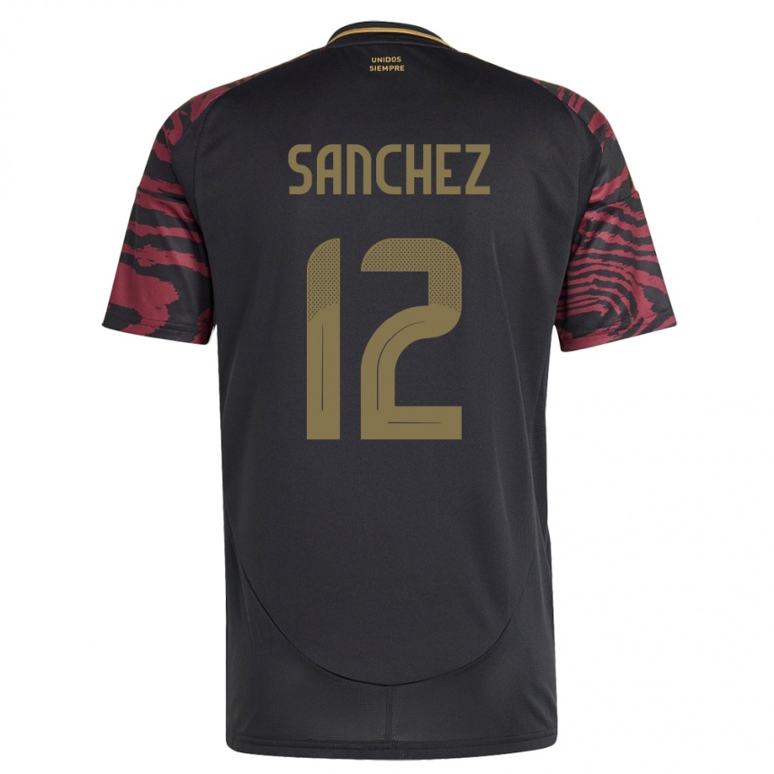 Kids Football Peru Maryory Sánchez #12 Black Away Jersey 24-26 T-Shirt Canada