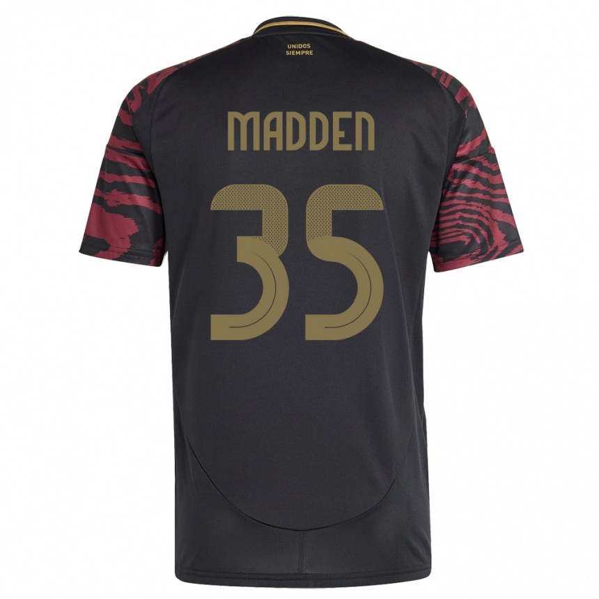 Kids Football Peru Savannah Madden #35 Black Away Jersey 24-26 T-Shirt Canada