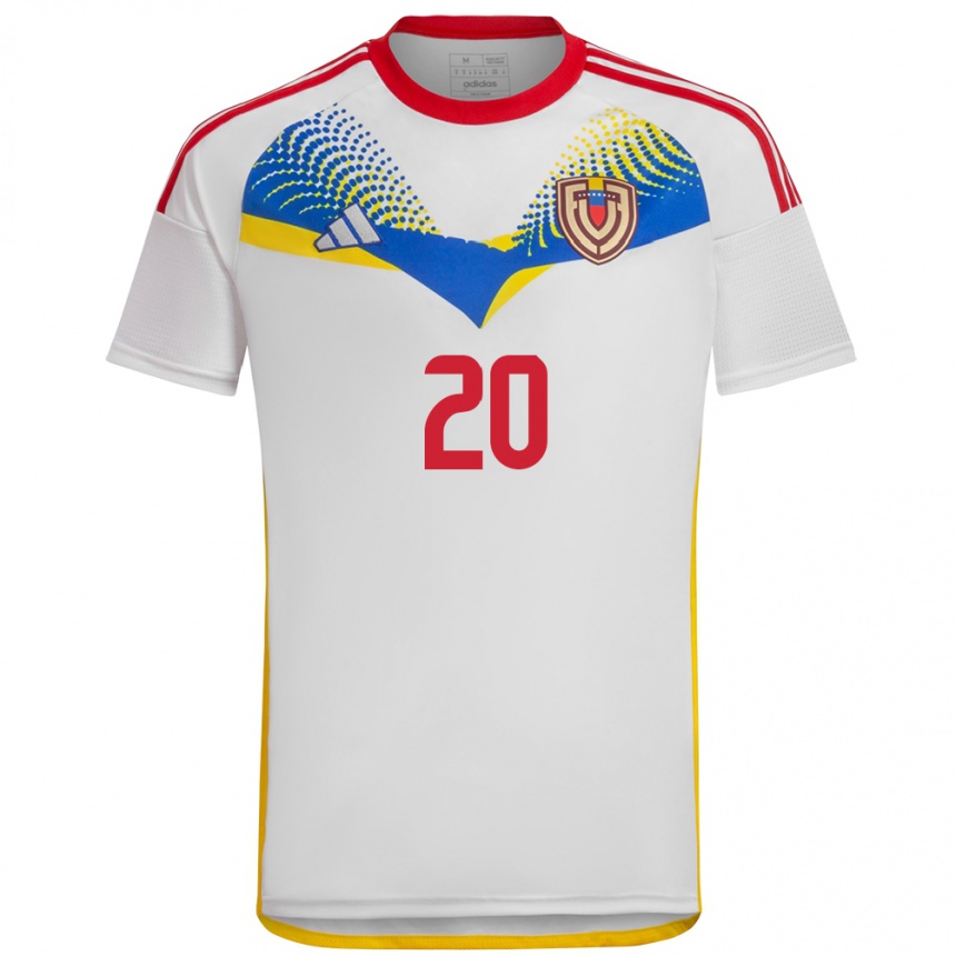 Kids Football Venezuela Rómulo Otero #20 White Away Jersey 24-26 T-Shirt Canada