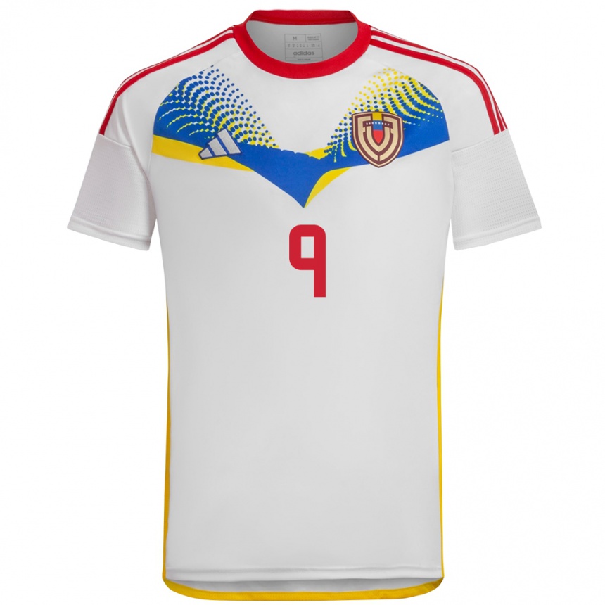 Kids Football Venezuela Jan Hurtado #9 White Away Jersey 24-26 T-Shirt Canada